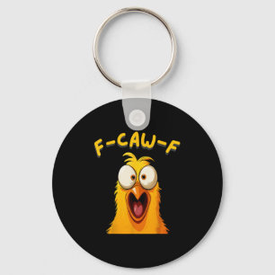 Llavero F-caw-f Funny Rooster Chicken Fcawf Animal Me