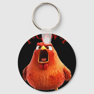 Llavero F-caw-f Gallo Gallina Divertido Humor Cita