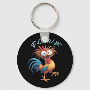 Llavero F Caw F Humor de Pollo Estilo Retro Divertido