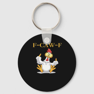Llavero F-Caw-F Pollo Divertido Clásico Retro