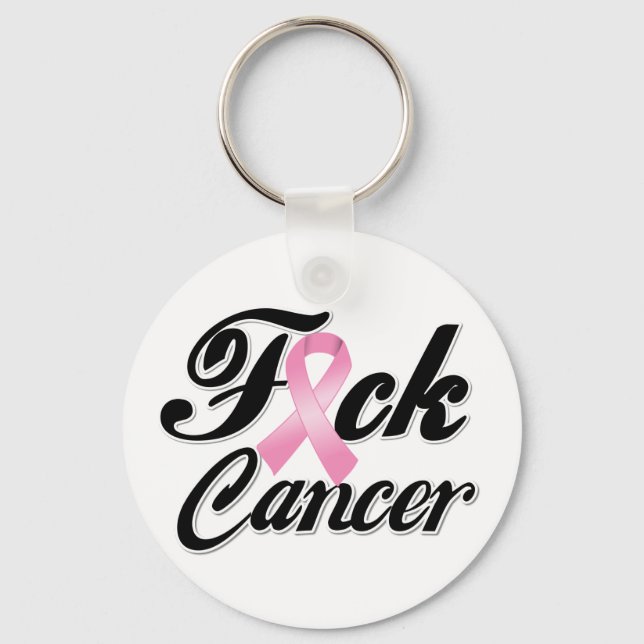 Llavero F*CK Camisetas de cáncer de mama (Anverso)