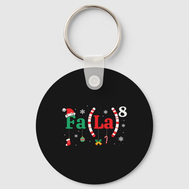 Llavero Fa (la)8 Divertidos Navidades Santa Fa La Math (Anverso)