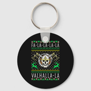 Llavero Fa-la-la-la Valhalla-la Dios Vikingo Feo Navidad 