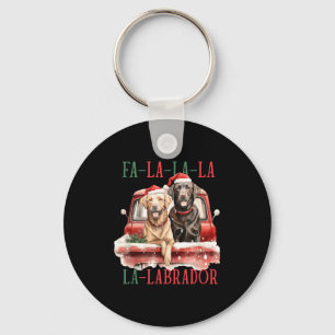 Llavero Fa La La Labrador divertida Navidad