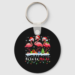 Llavero Fa La Mingo Flamingo Navidades Tropical Xmas Tr