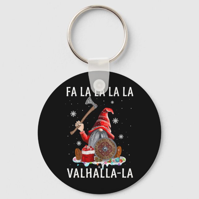 Llavero Fa La Valhalla Xmas Gnome Barba Viking (Anverso)