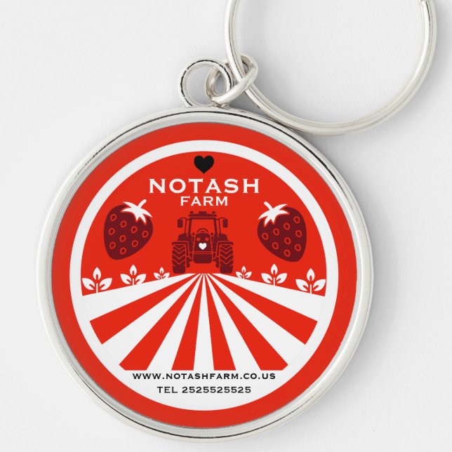 Llavero Fábrica de fresa (Frente)