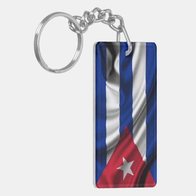 Llavero Fabricación de bandera de Cuba (Frente Izquierda)