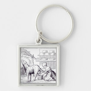 Llavero Fabricación de quesos en Suiza, después de un