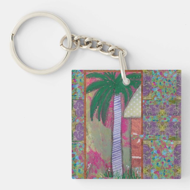 Llavero Fabuloso árbol de palmas (Frente)