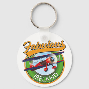 Llavero fabuloso parche de Irlanda. Ro clásico de Keychain