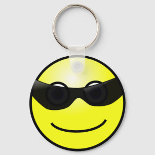 Llavero Face feliz con llave de gafas de sol
