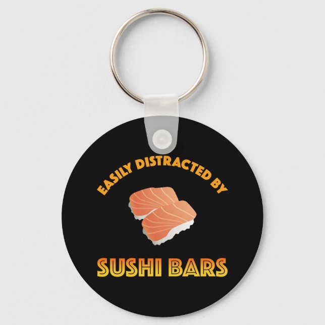 Llavero Fácilmente Distraído Por Barras De Sushi (Anverso)