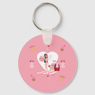 Llavero Faery Val Valentine Day Sweets Shoppe Keychain