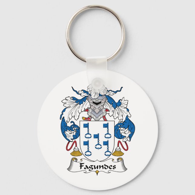 Llavero Fagundes Family Crest (Anverso)