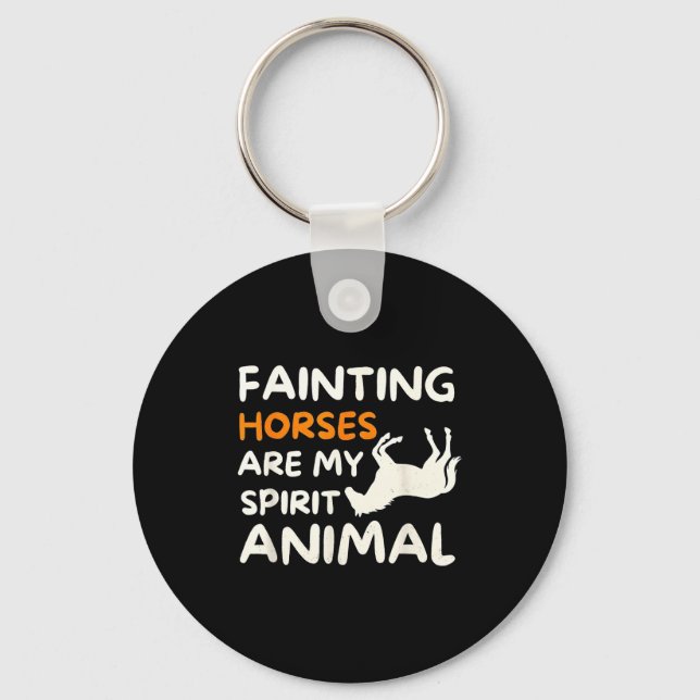 Llavero Fainting Horses Are My Srit Animal Funny Farm Hors (Anverso)