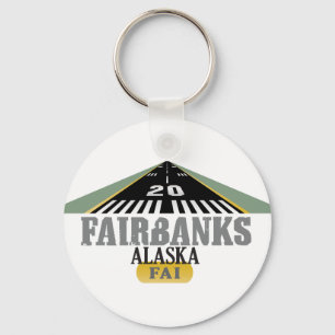 Llavero Fairbanks Alaska - pista del aeropuerto