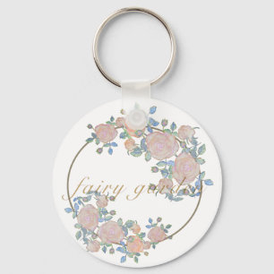 Llavero Fairy garden elegante patrón de los clásicos de fl