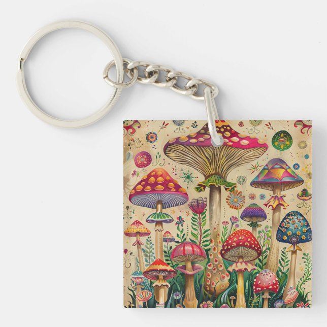 Llavero Fairytale Mushrooms (Frente)