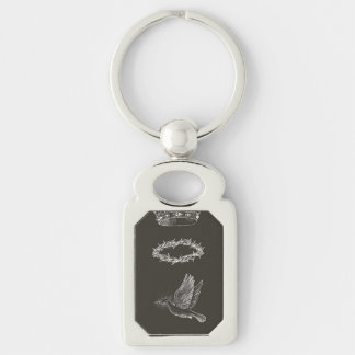Llavero Faith and Freedom Keychain – Bird with Jesus Crown