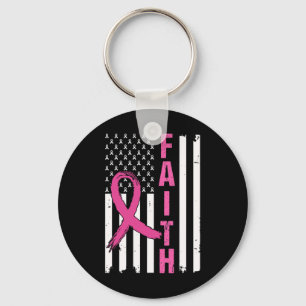 Llavero Faith Breast Cancer Awareness Pink Ribbons America