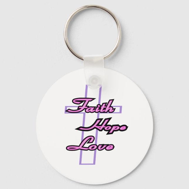 Llavero Faith Hope Love (Anverso)