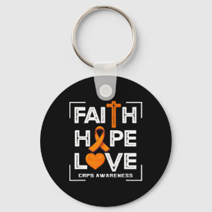 Llavero Faith Hope Love Crps Conciencia
