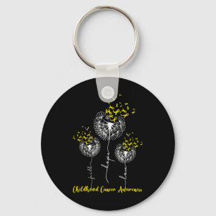 Llavero Faith Hope Love Dandelion Children Cancer Awarene