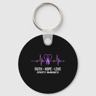 Llavero Faith Hope Love Epilepsy Awareness Costume Warrior