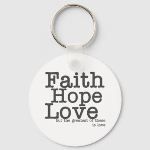 Llavero Faith Hope Love Keychain