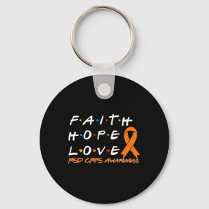 Llavero Faith Hope Love Rsd Crps Conciencia