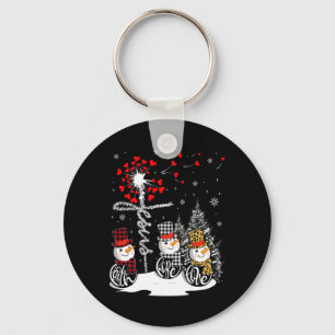 Llavero Faith Hope Love Snowman Jesus Dandelion Christian