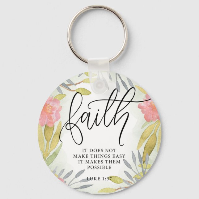 Llavero Faith Inspirador Keychain (Anverso)