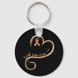 Llavero Faith Love Hope Valor Aml Leukemia Conciencia