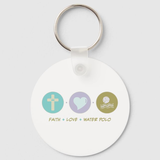 Llavero Faith Love Water Polo (Anverso)
