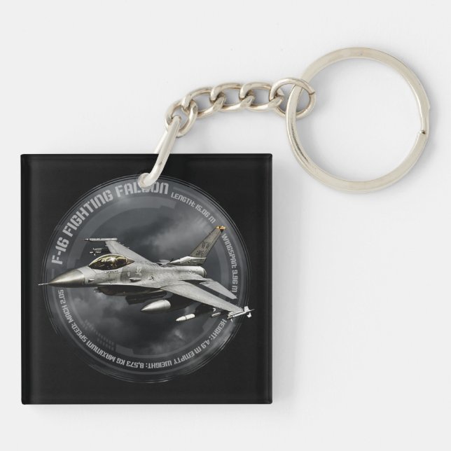 Llavero Falcon de combate F-16 (Atrás)