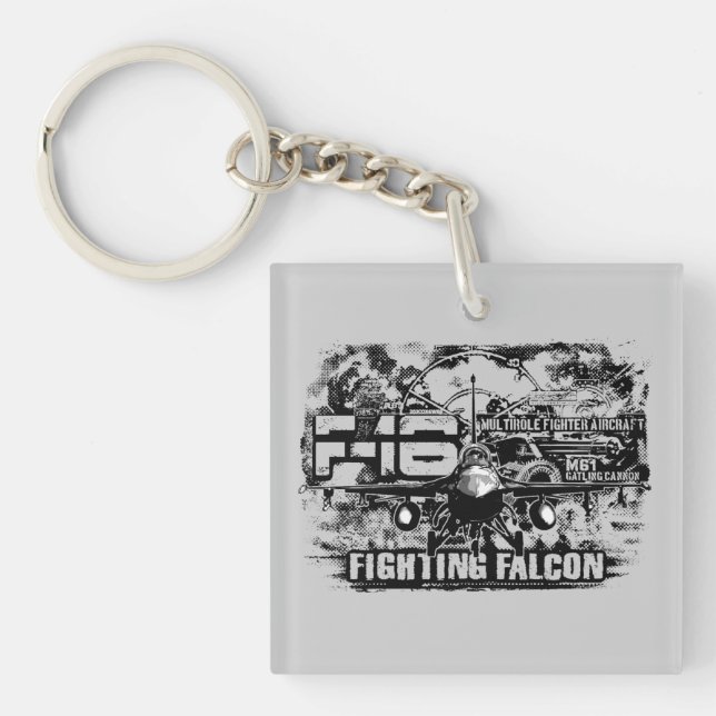 Llavero Falcon de combate F-16 (Frente)