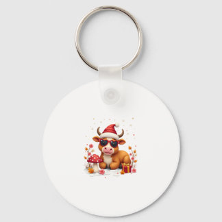 Llavero Fall Highland Cow Pumpkin Bow Christmas Girls Kids