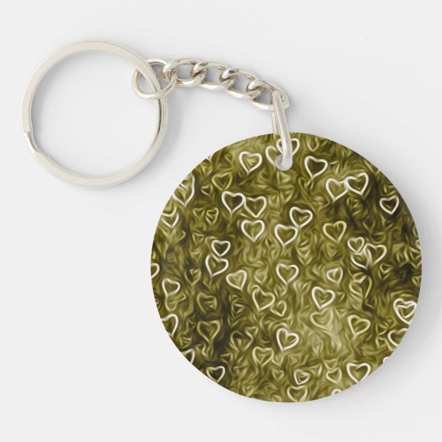 Llavero Falling Hearts - Yellow (Frente)