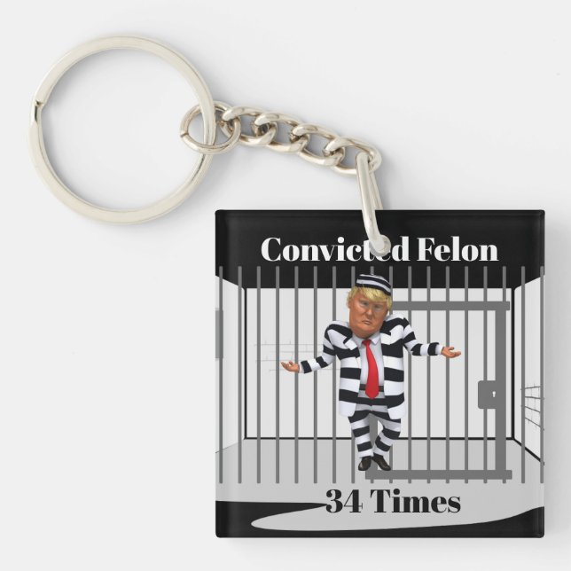 Llavero Falon Keychain convicto de Trump (Frente)