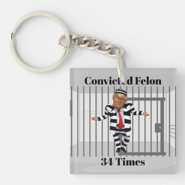 Llavero Falon Keychain convicto de Trump (Frente)