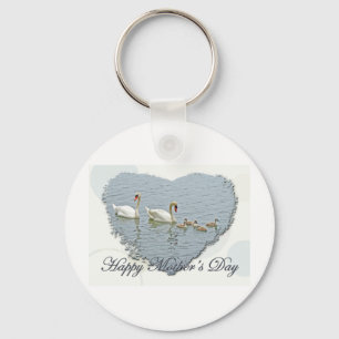 Llavero Fama de cisnes en el Día de la Madre