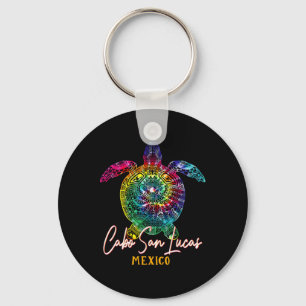Llavero Familia Cabo San Lucas Tie Dye Sea Turtle