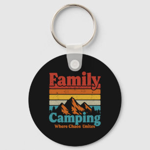 Llavero Familia de acampada Caos de acampada une a Campist
