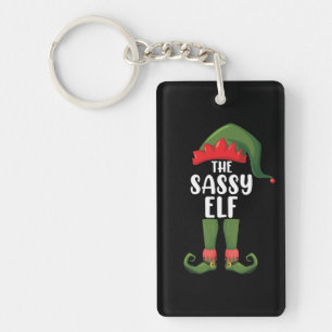 Llavero Familia de duendes descarados para grupo de Navida