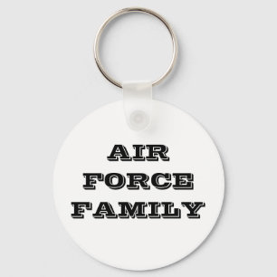 Llavero Familia de la Fuerza Aérea de la Cadena Clave