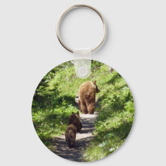 Llavero Familia de oso marrón