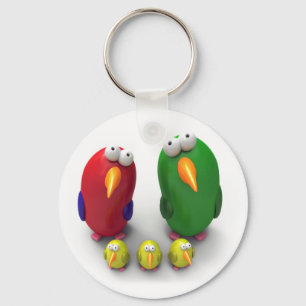 Llavero Familia del loro