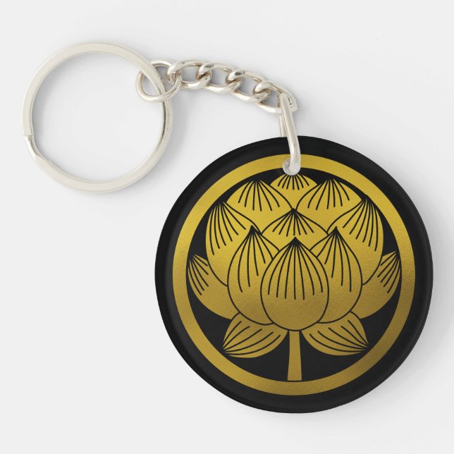 Llavero Familia japonesa Crest-Lotus (Frente)