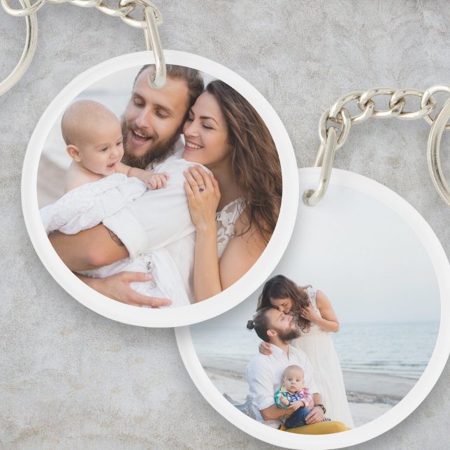 Llavero Familia Keepsake Personalizado dos fotos de doble  (Subido por el creador)